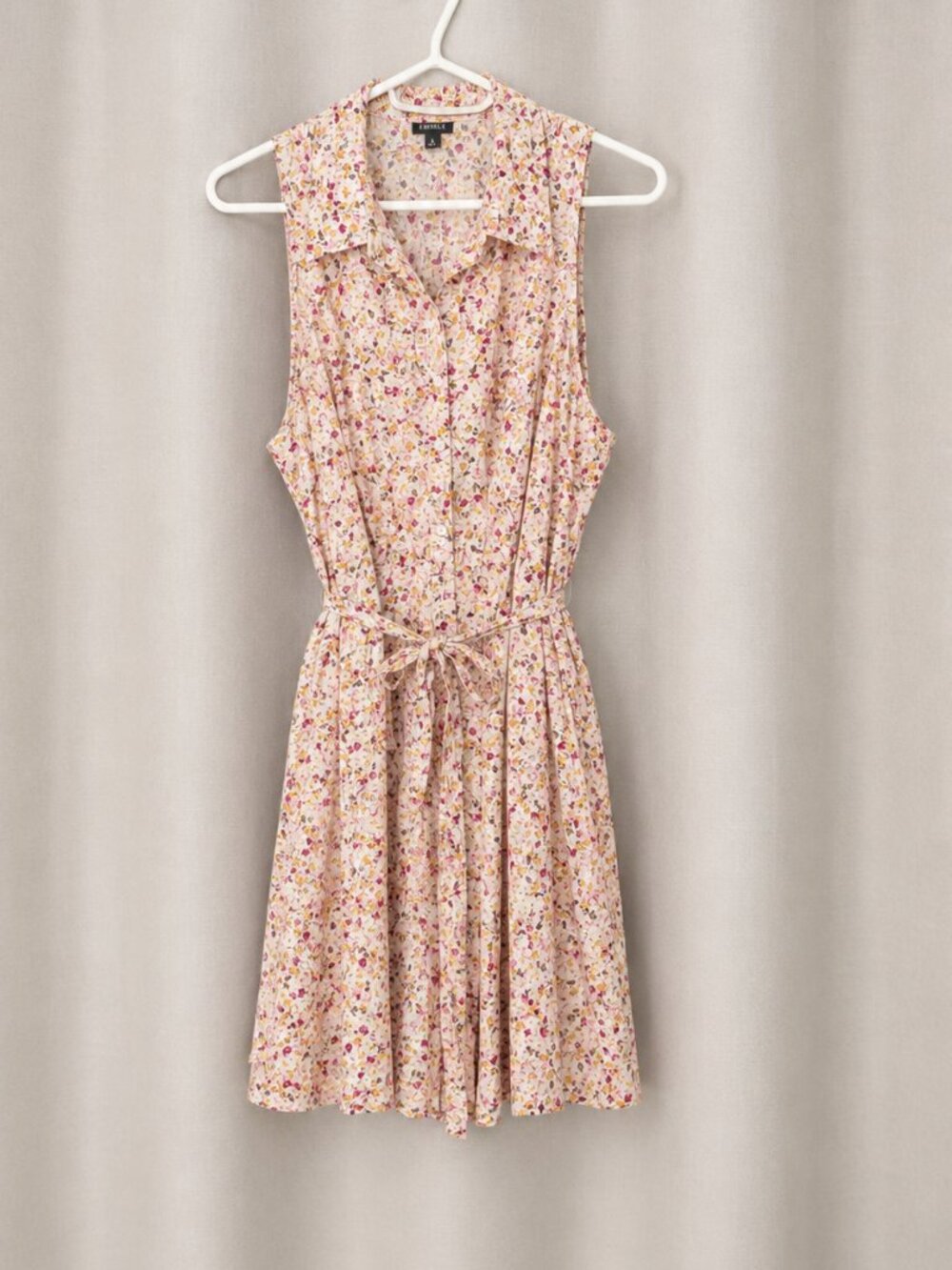 Torrid Floral Button Front Midi Dress Tie Waist Sleeveless Size 3 (3X)